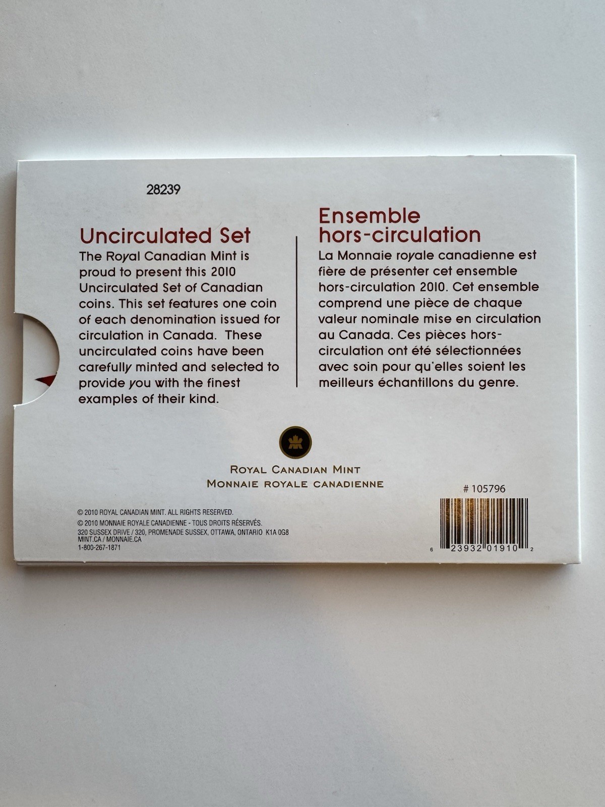 2010 Canada Royal Canadian Mint Uncirculated - photo 4
