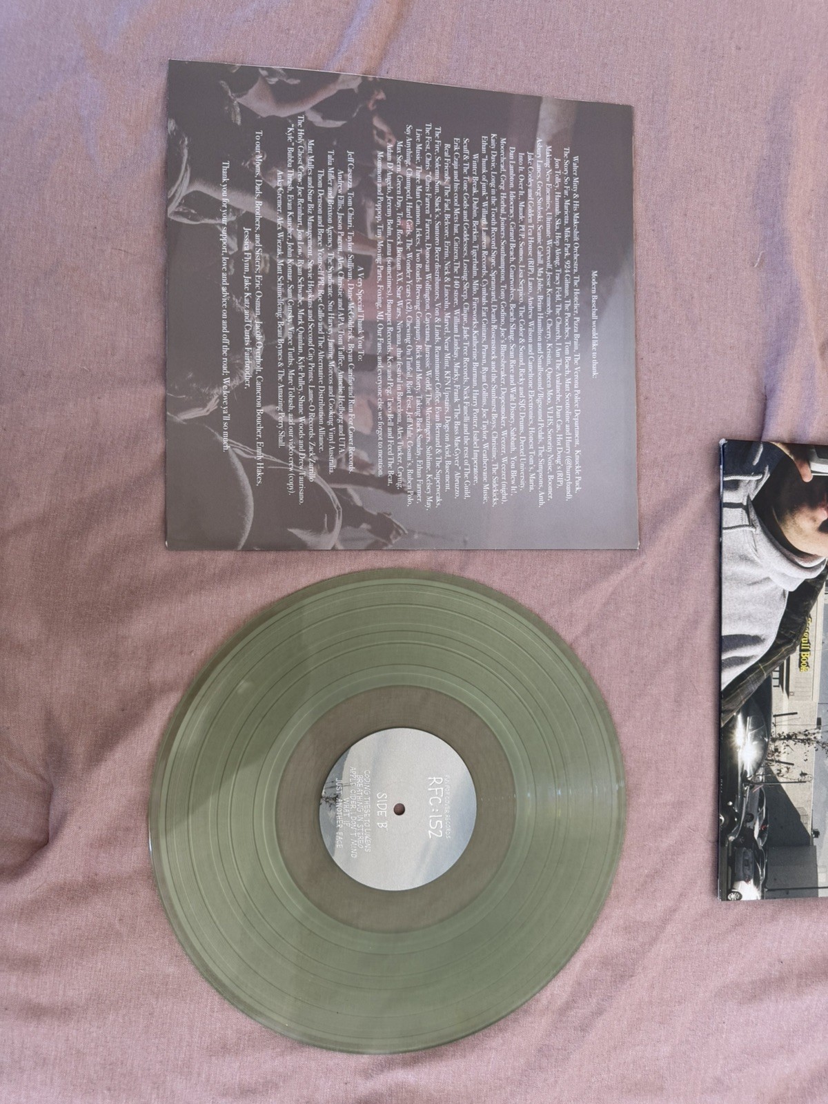 Modern Baseball HOLY GHOST Coke Bottle Clear Vinyl LP Record NM - photo 3