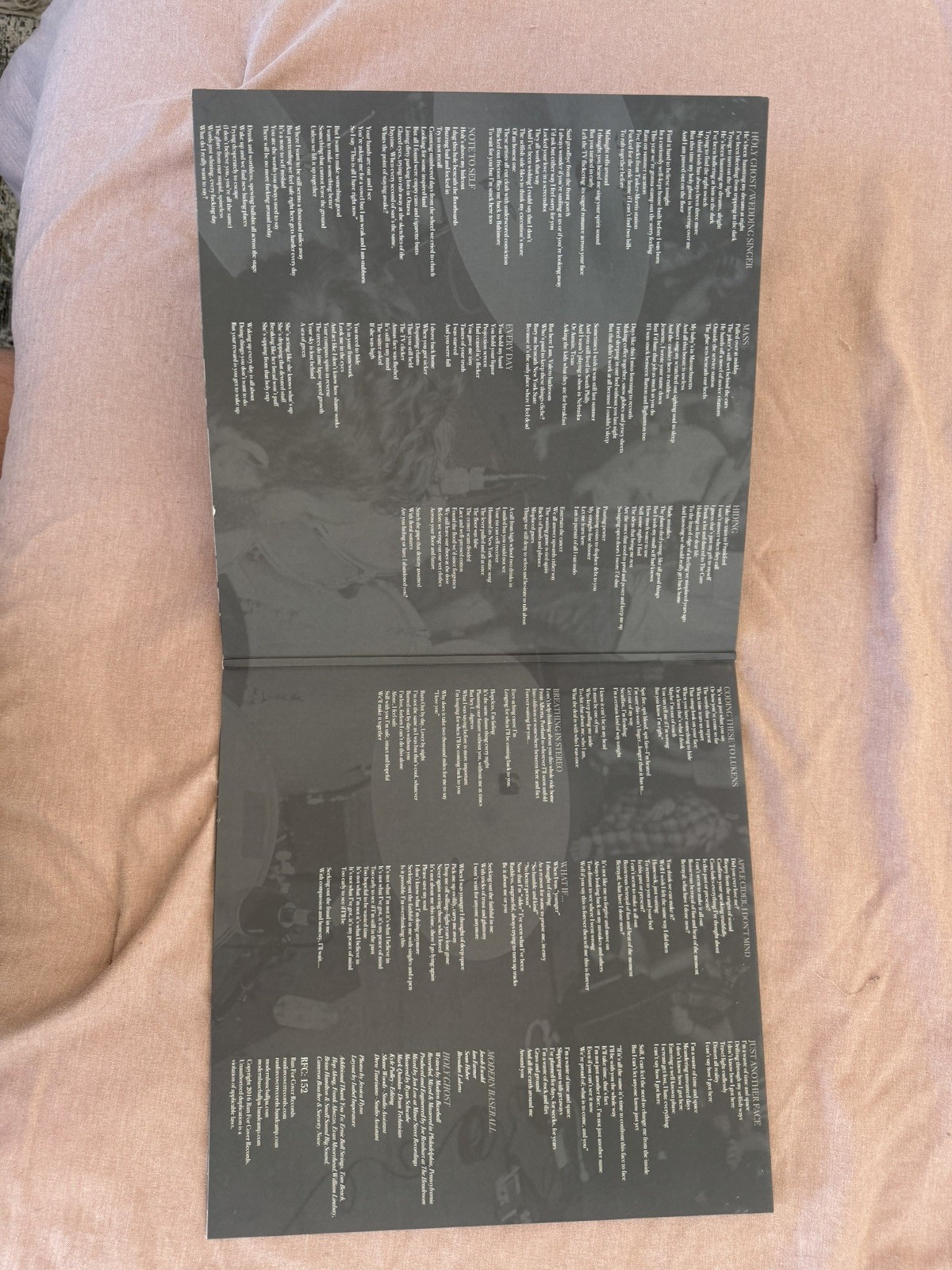 Modern Baseball HOLY GHOST Coke Bottle Clear Vinyl LP Record NM - photo 4