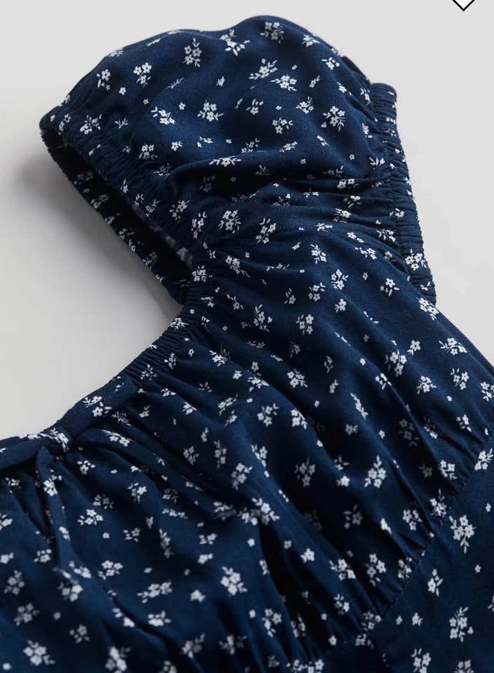 NEW H&M Puff-sleeved Midi Dress - 14+ - photo 3