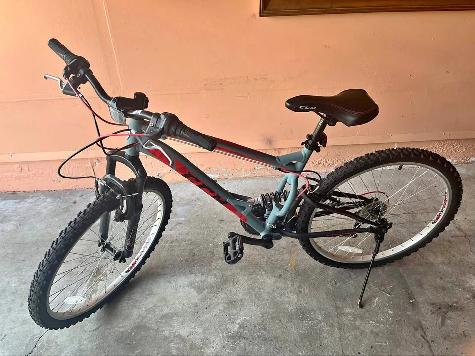 CCM Static Dual Suspension Youth Mountain Bike, 24-in