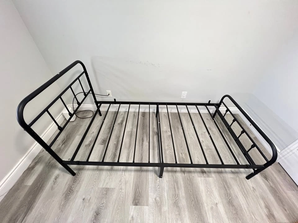 Black Metal Bed Frame - photo 2