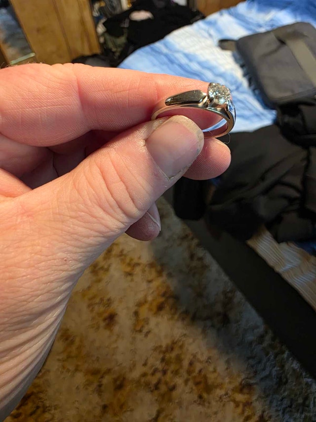 14 kt White Gold .51 Carat Diamond Ring - photo 2