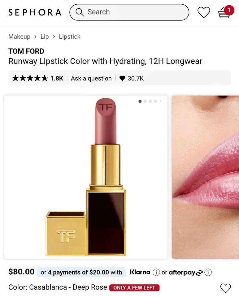 Tom Ford Lipstick - 04 Pussycat