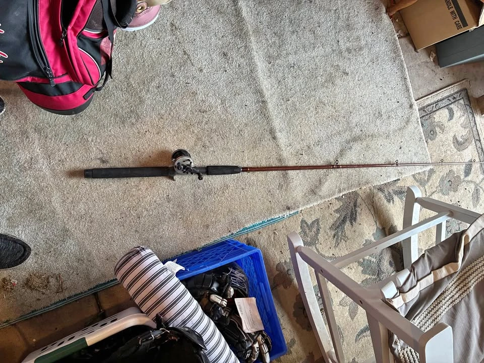 Pro-Glass fishing rod with spinning wheel