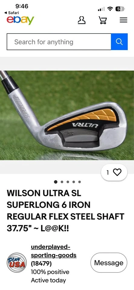 Wilson Ultra SL 4 piece irons