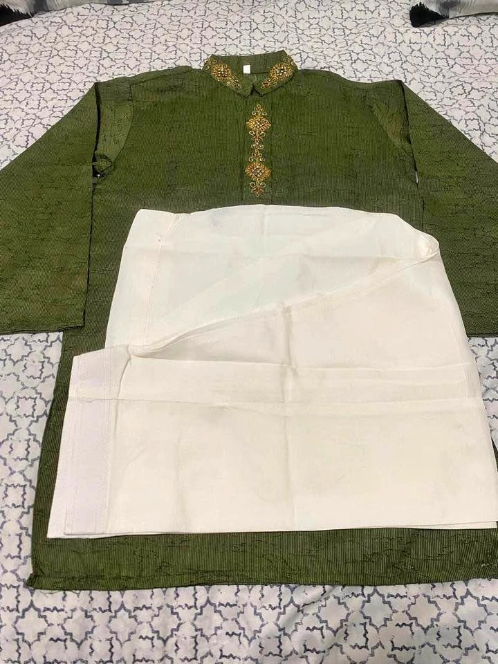 Stylish Green Kurta Shalwar