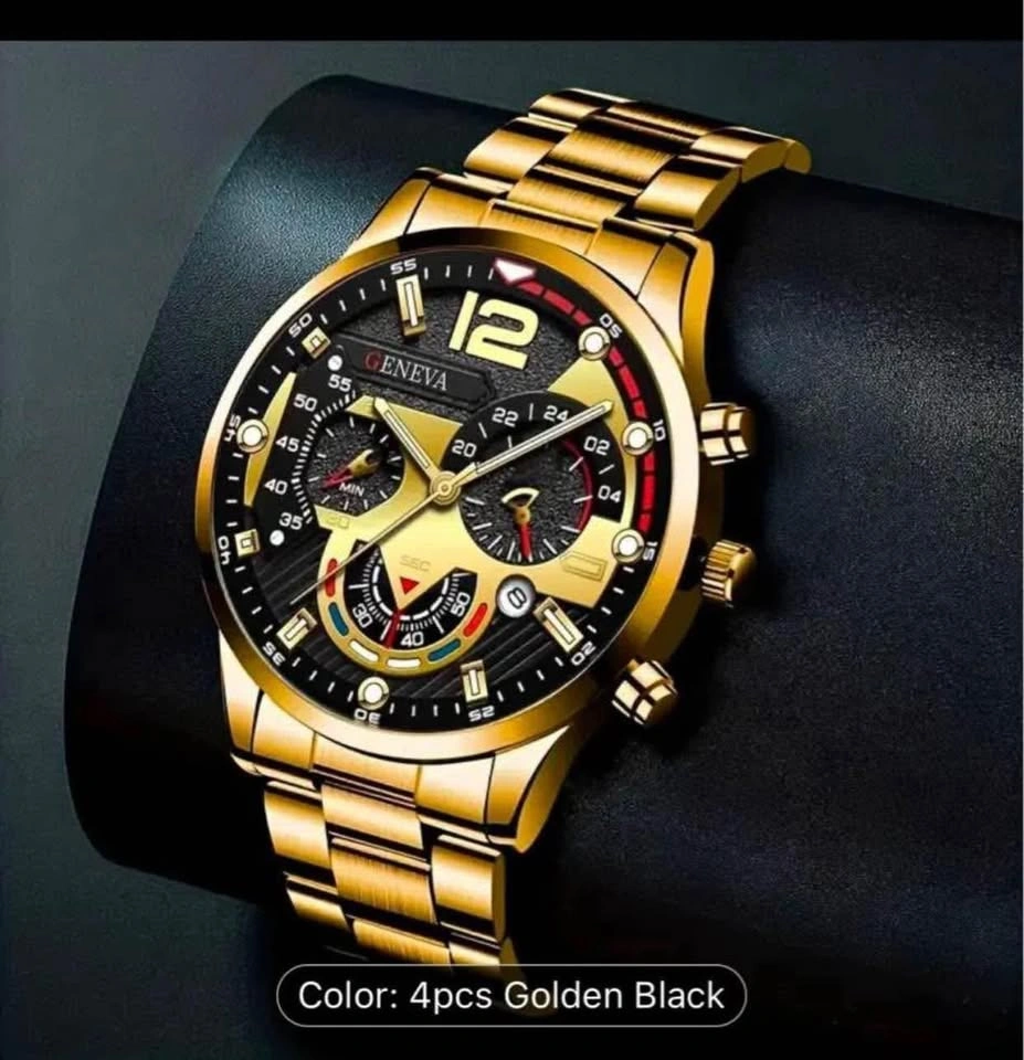 Men's Geneva Gold Watch - photo 4