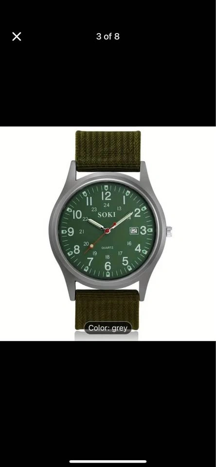 Set of Four Soki Quartz Military Style Watches - photo 3