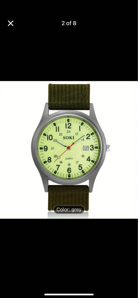 Set of Four Soki Quartz Military Style Watches - photo 4