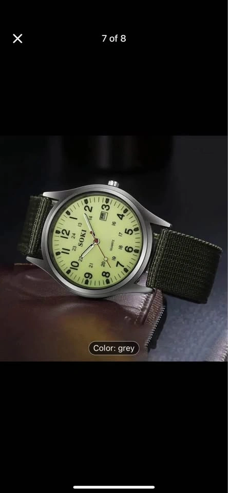 Set of Four Soki Quartz Military Style Watches - photo 5