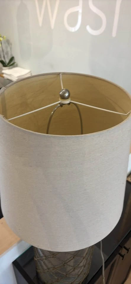 Large lamp nautical rope style with lampshade - photo 4