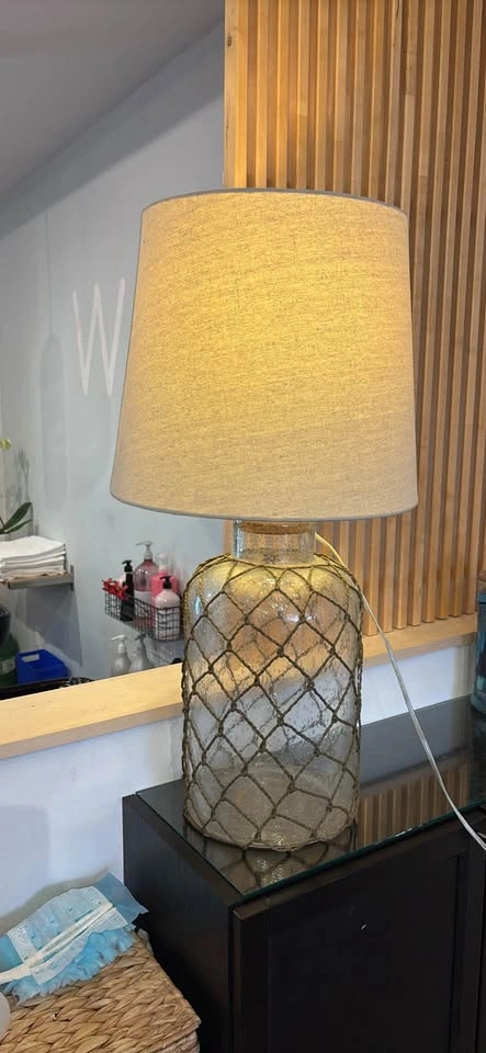 Large lamp nautical rope style with lampshade - photo 5