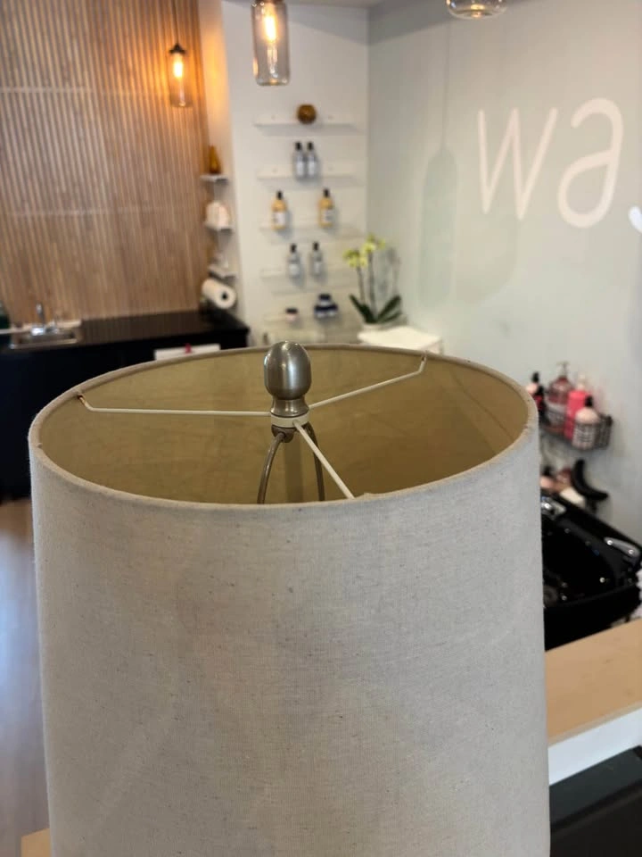Large lamp in nautical rope style with lampshade - photo 5