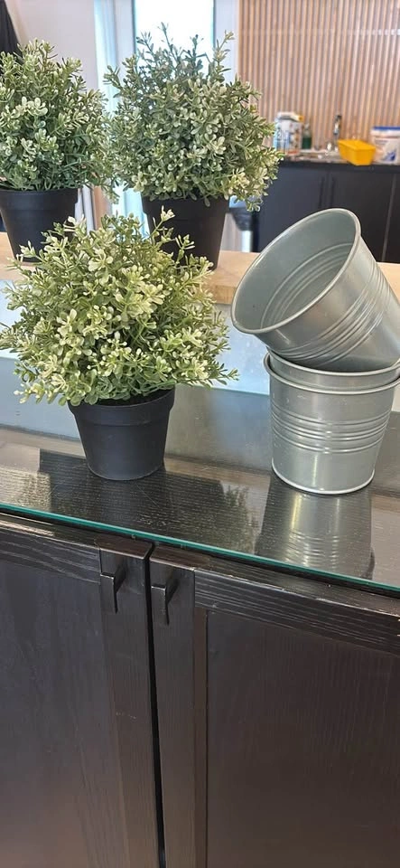 3 artificial plants in pots for $10 - photo 2