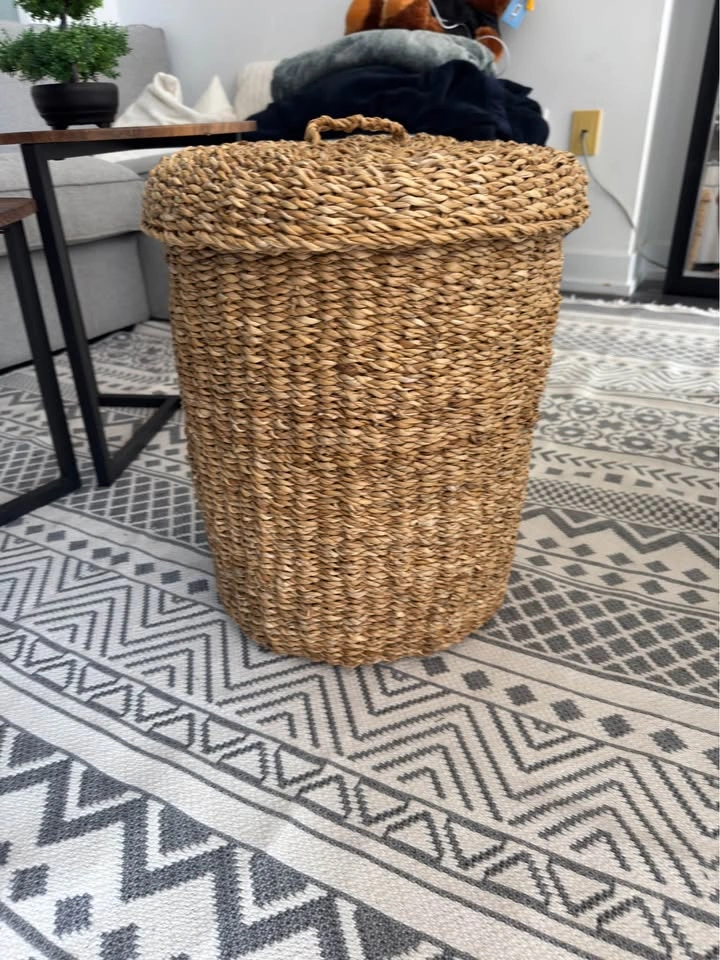 Small wooden woven basket - photo 3