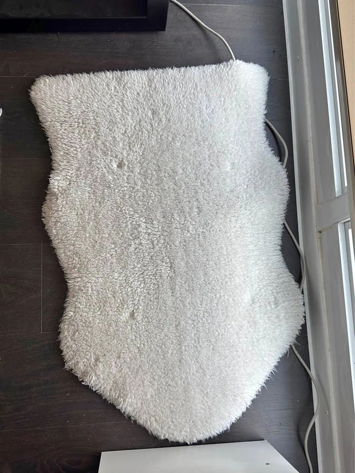 Small white rug