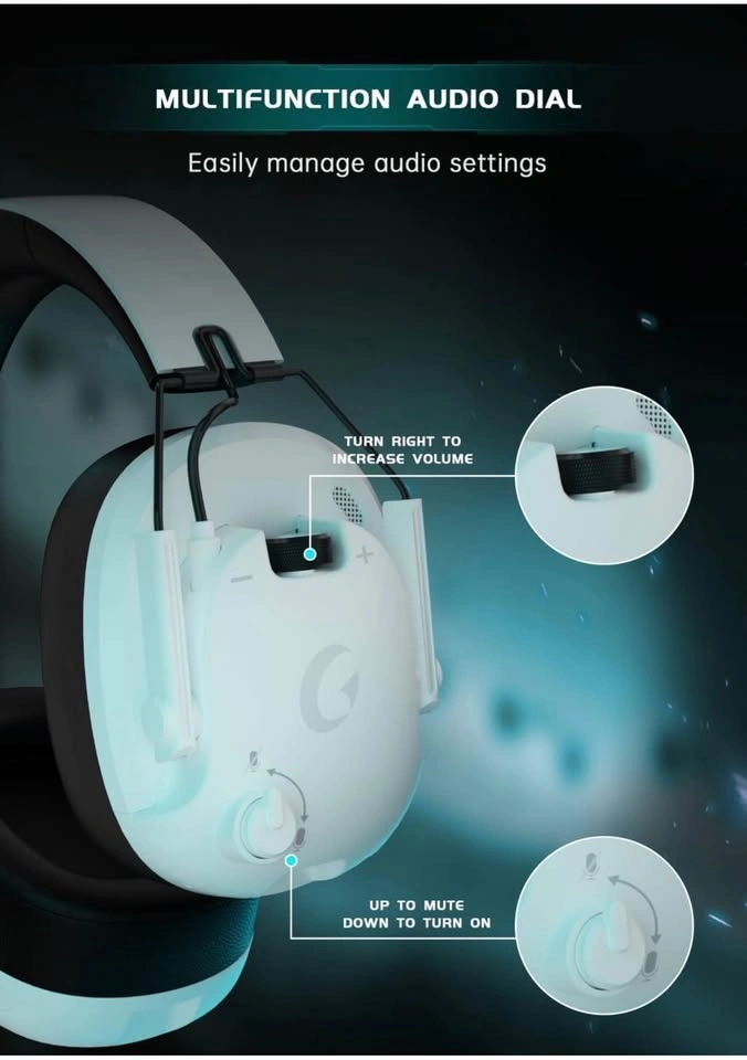 Wireless Gaming Headset for PS5/PS4, PC, Switch, Mac (White) - photo 3