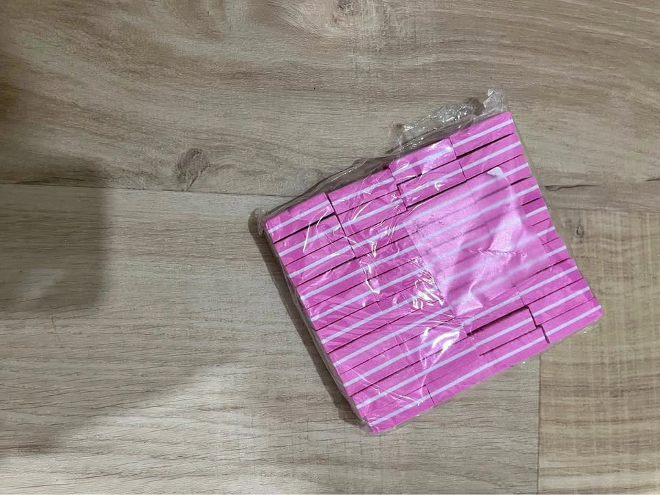 Mini Pink Nail Buffers (40 pieces)