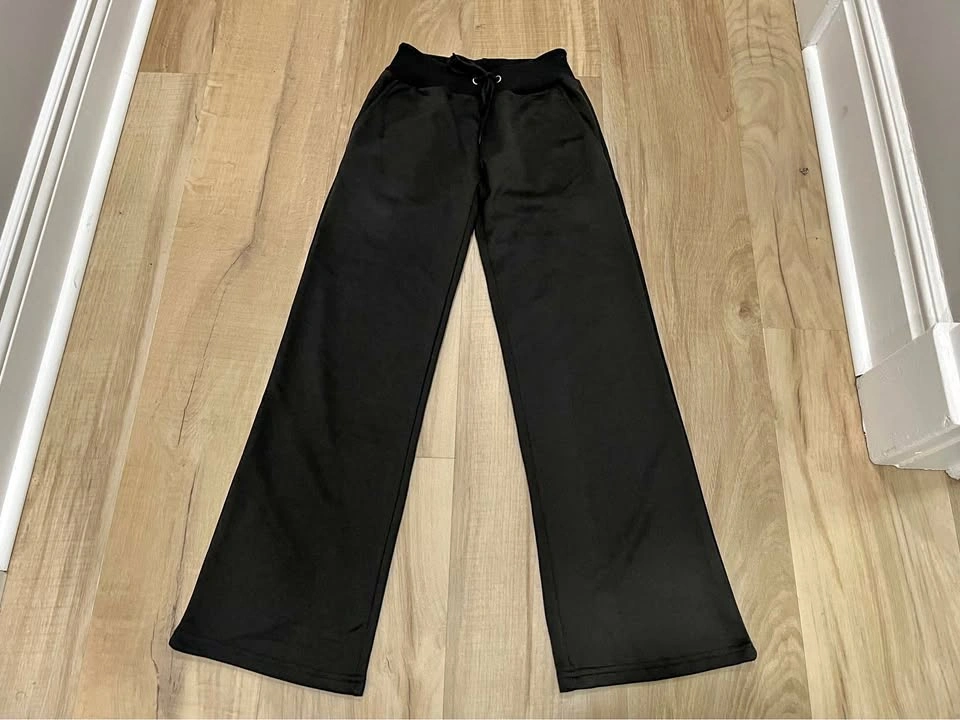 Black Flared Sweatpants