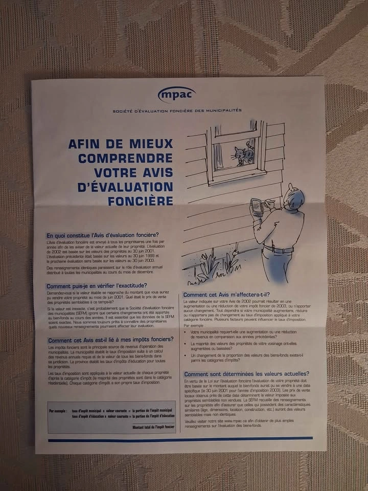 Vintage 2002 Ontario Ephemera - MPAC Property Notice Collectible - photo 3