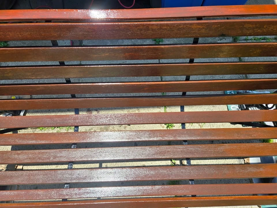 Professionally refinished Cast Iron and Wood PARK Bench - photo 4