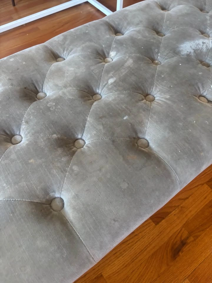 Restoration Hardware Tufted Velvet Ottoman Bench - photo 3