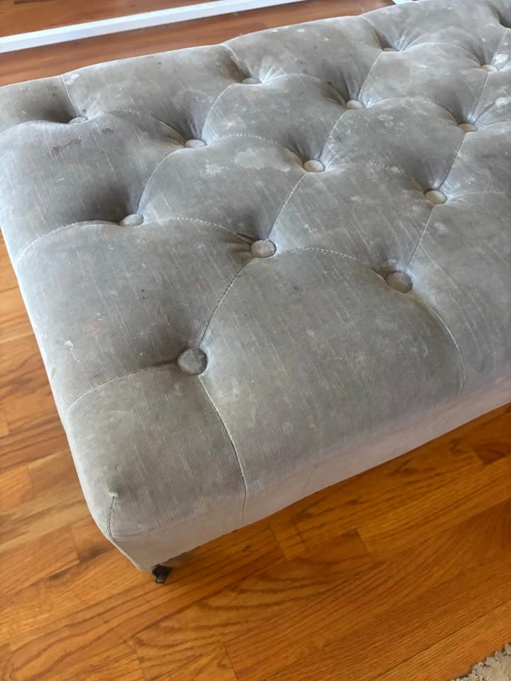 Restoration Hardware Tufted Velvet Ottoman Bench - photo 4