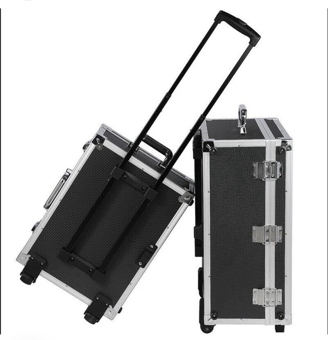 Amvona Rolling Professional Equipment Makeup Organizer Case