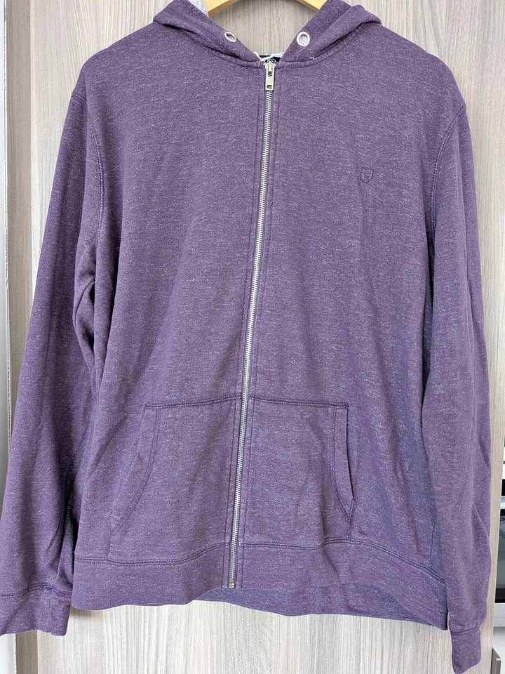 CASTRO Men's Full-Zip Hoodie Heather Purple - Size XL