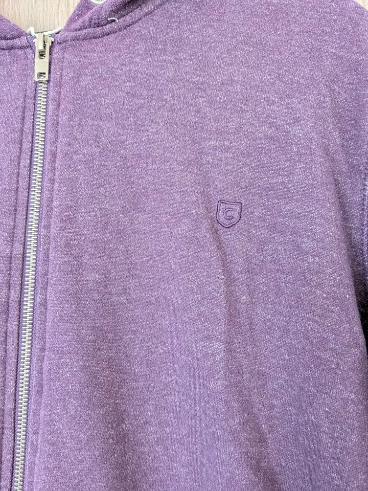 CASTRO Men's Full-Zip Hoodie Heather Purple - Size XL - photo 3