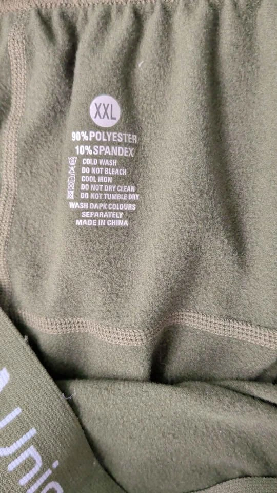 Uniquebella Men's Active Sports Leggings Olive Green - Size XXL - photo 4