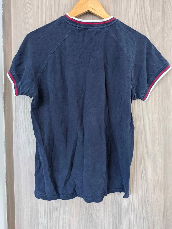 CASTRO Men's Short Sleeve Henley Shirt Navy - Size M - photo 2