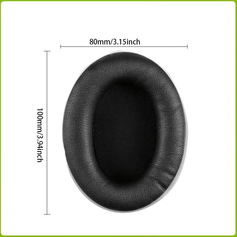 Headphone Ear Pad 100mm x 80mm Replacement Cushion