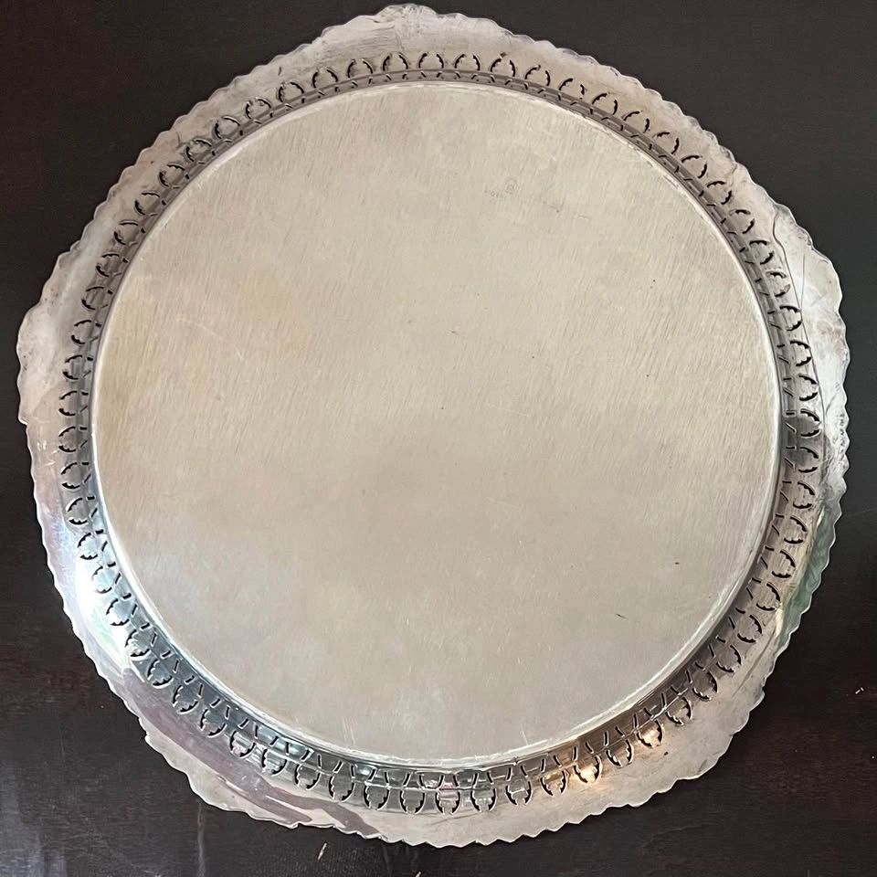"Rideau Plate" Silver-Plated Round Serving Tray - photo 3
