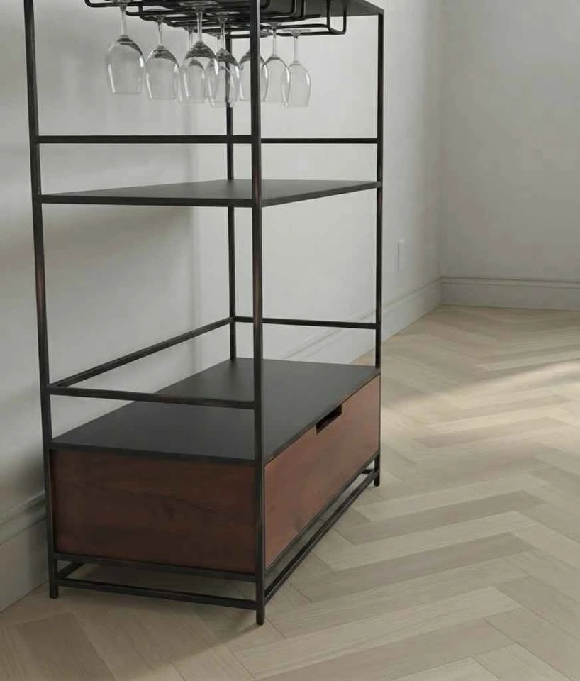 CB2 Maitre Wine Bar - Oil-rubbed Bronze - photo 4