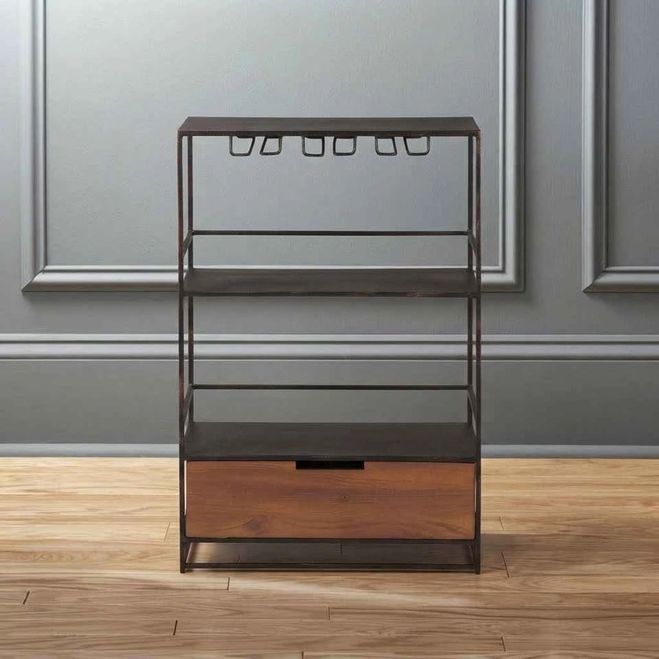 CB2 Maitre Wine Bar - Oil-rubbed Bronze - photo 5