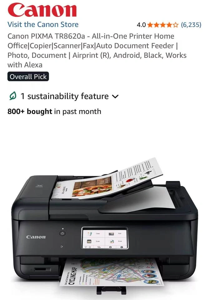 Canon PIXMA TR8620 All-in-One Printer - photo 2