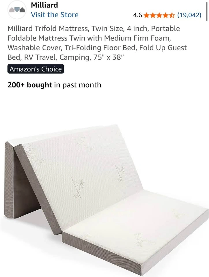 Milliard Twin Trifold Mattress - photo 2