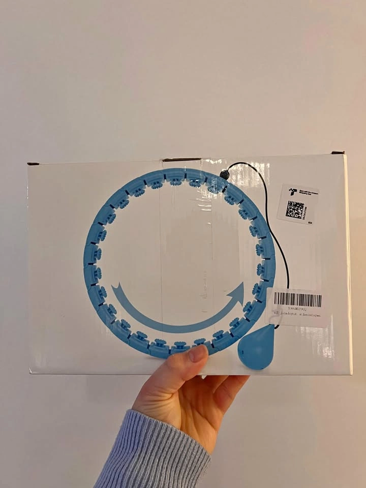 *NEW* Blue Weighted Fitness Hula Hoop – Adjustable 26 Links