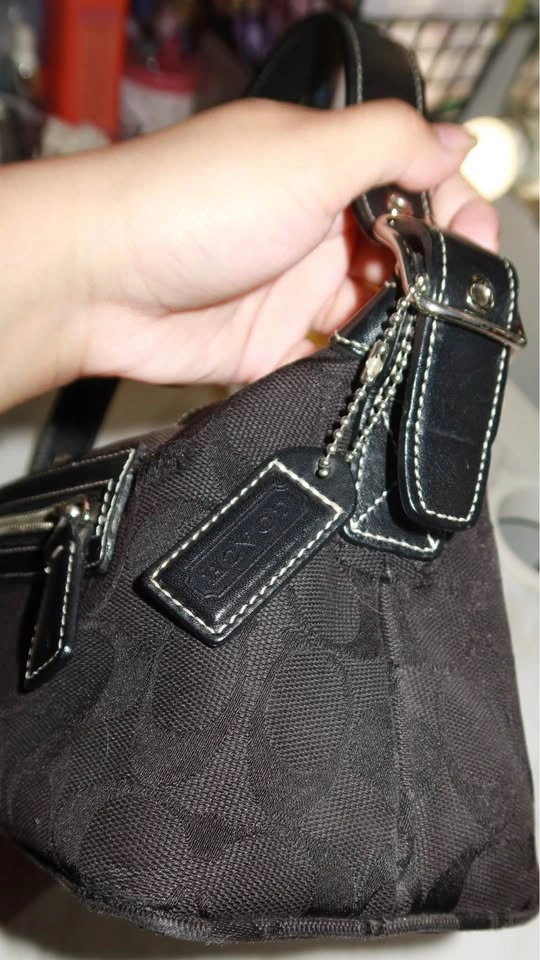 Coach Demi Bag in Jacquard Print Triple Black Color - photo 3