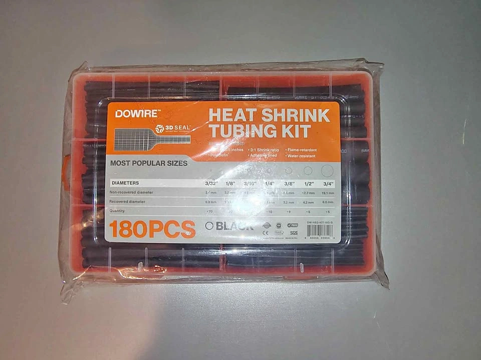DOWIRE 180-Piece Heat Shrink Tubing Kit