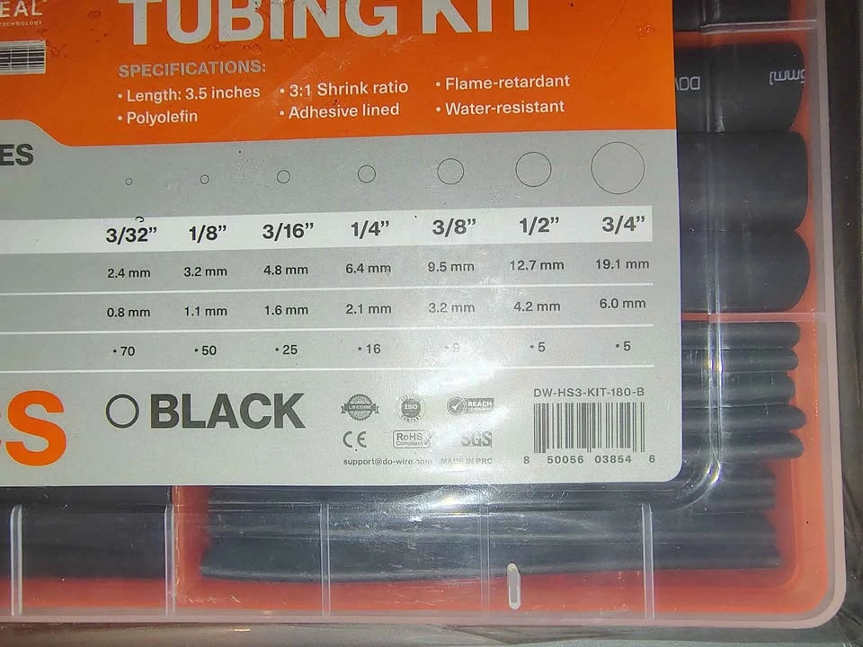 DOWIRE 180-Piece Heat Shrink Tubing Kit - photo 3