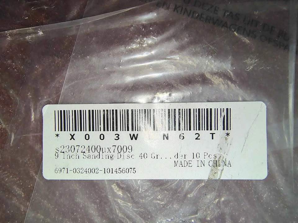 9 Inch Sanding Discs 40 Grit 10 Pcs - photo 2