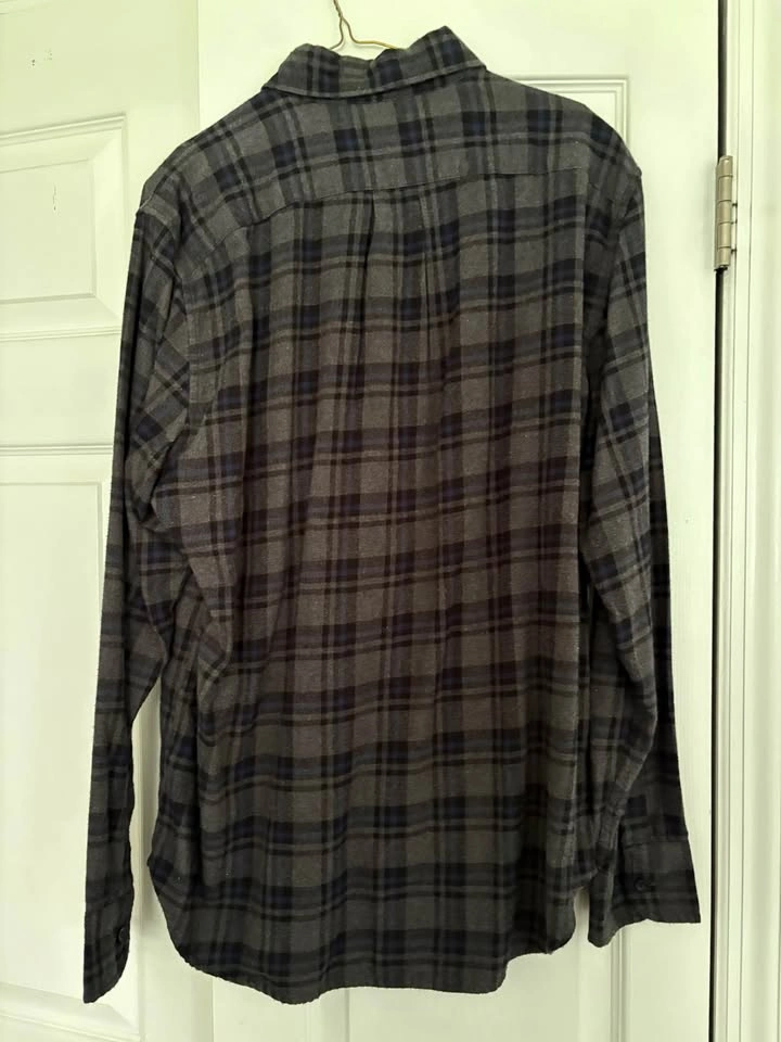 J. Crew Grey/Blue Pattern Flannel - photo 3