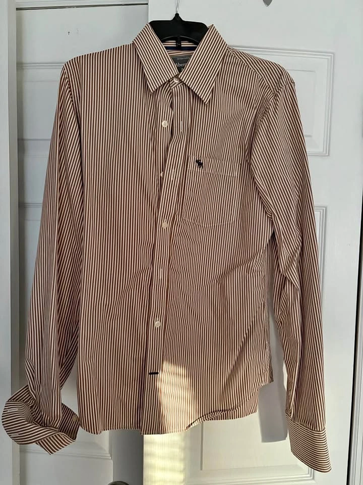 Abercrombie Men’s Striped Button Down Shirt