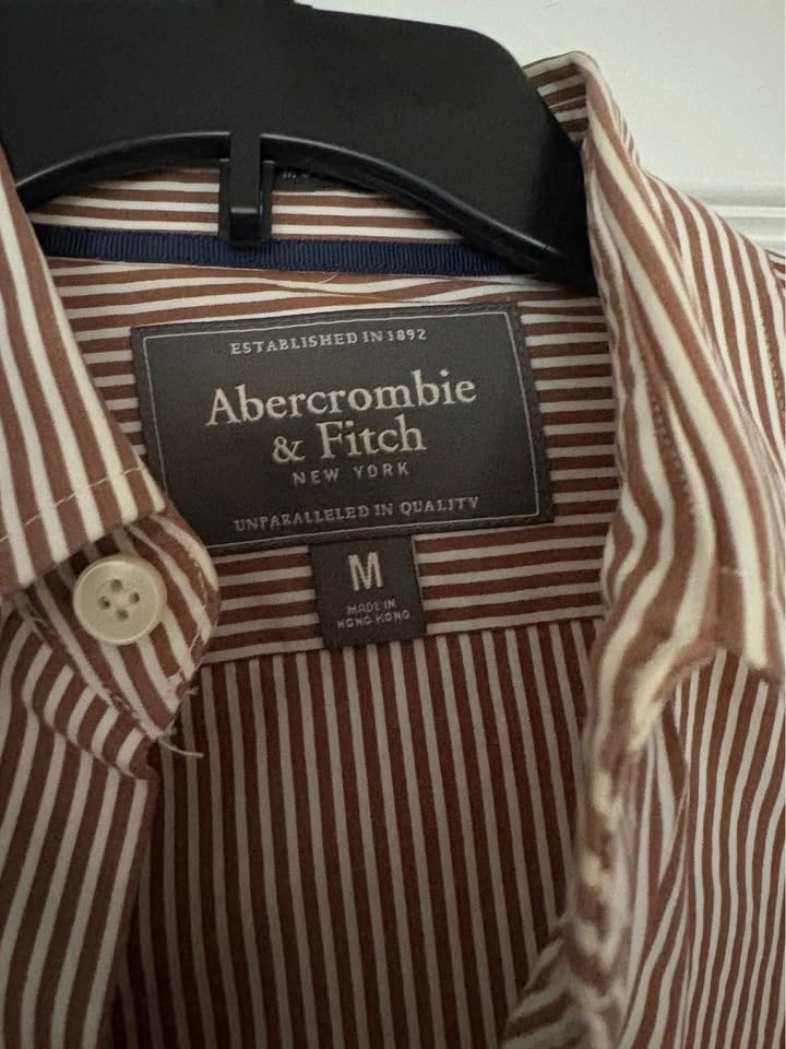Abercrombie Men’s Striped Button Down Shirt - photo 2