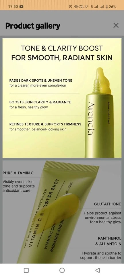 Arencia Vitamin C Booster Shot Serum - photo 3