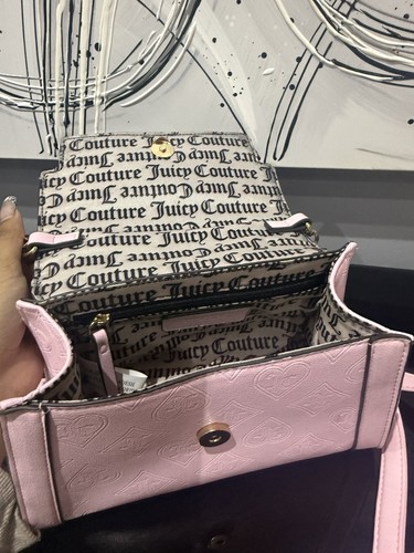 Juicy Couture Pink Embossed Crossbody Top Handle Bag - photo 4