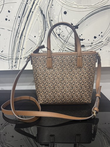 Brand New Tommy Hilfiger Monogram Mini Tote Crossbody